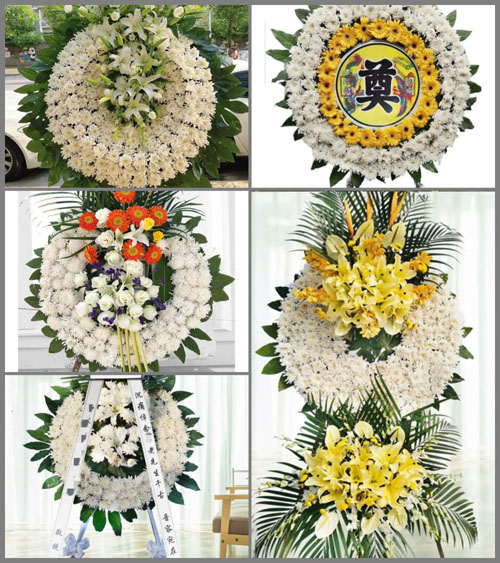 湖北黄冈市英山县石头嘴镇苞茅冲村花圈速递