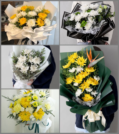 湖北黄冈市英山县石头嘴镇苞茅冲村白事花束代送